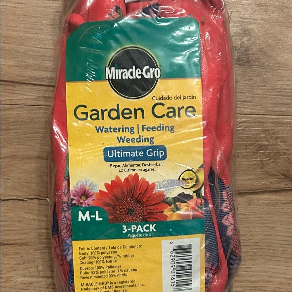 Miracle-Gro Garden Care Gloves 3-Pack